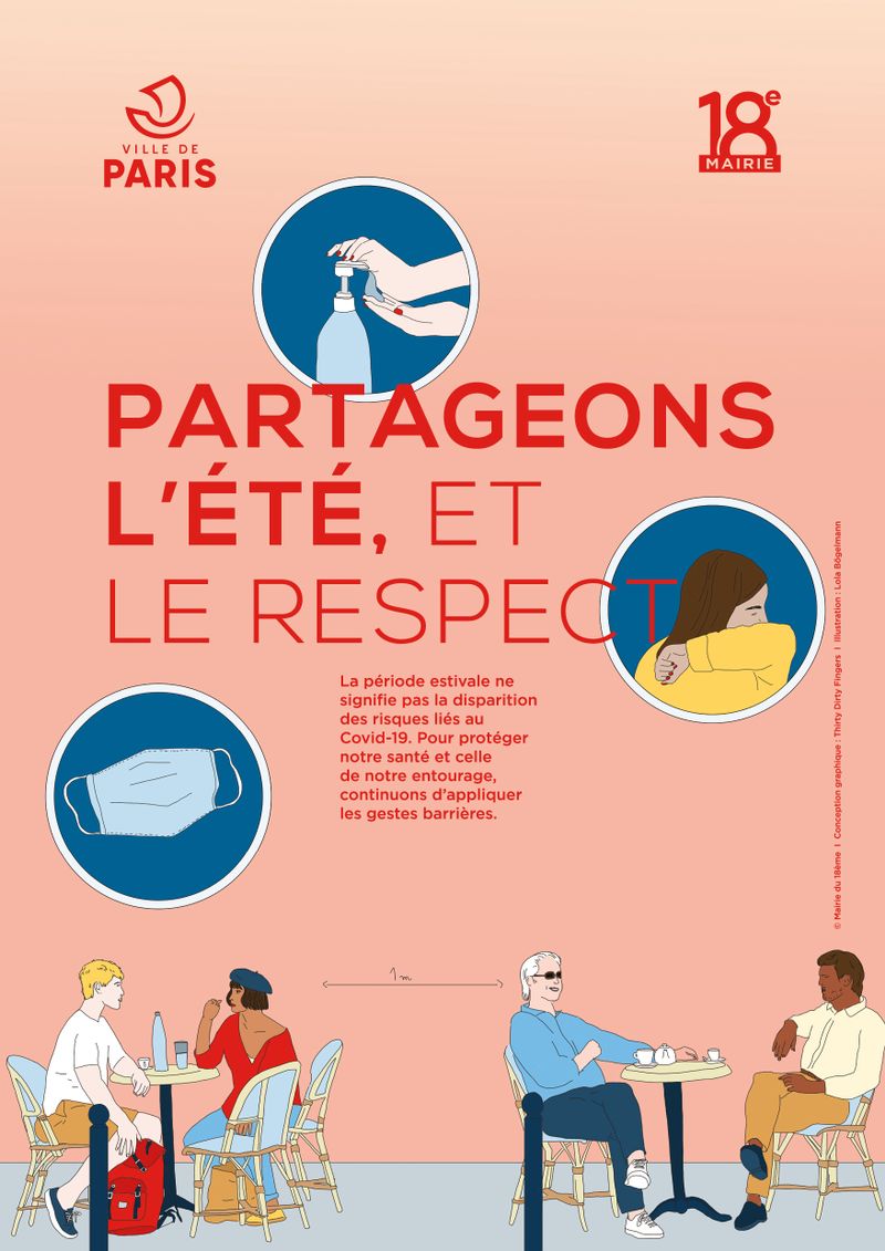 Affiche - Gestes barrières